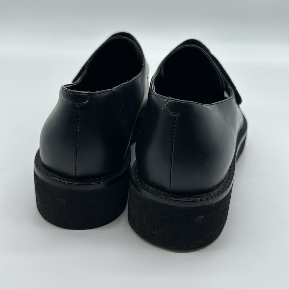 VINCE Women's Size 8 US Black Ames Leather
Creeper Loafers Platform Point Toe - Picture 11 of 13